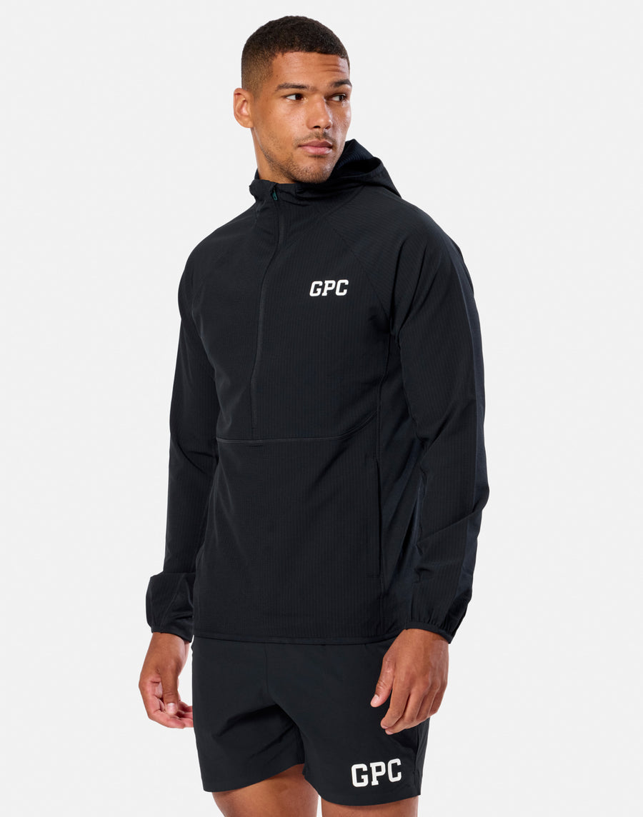 GPC Train Hooded Midlayer in Black