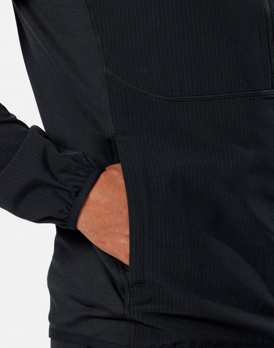 GPC Train Hooded Midlayer in Black