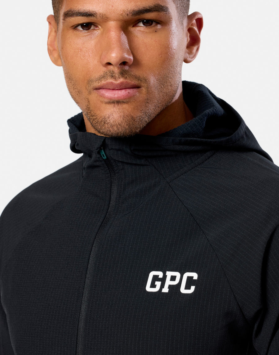 GPC Train Hooded Midlayer in Black