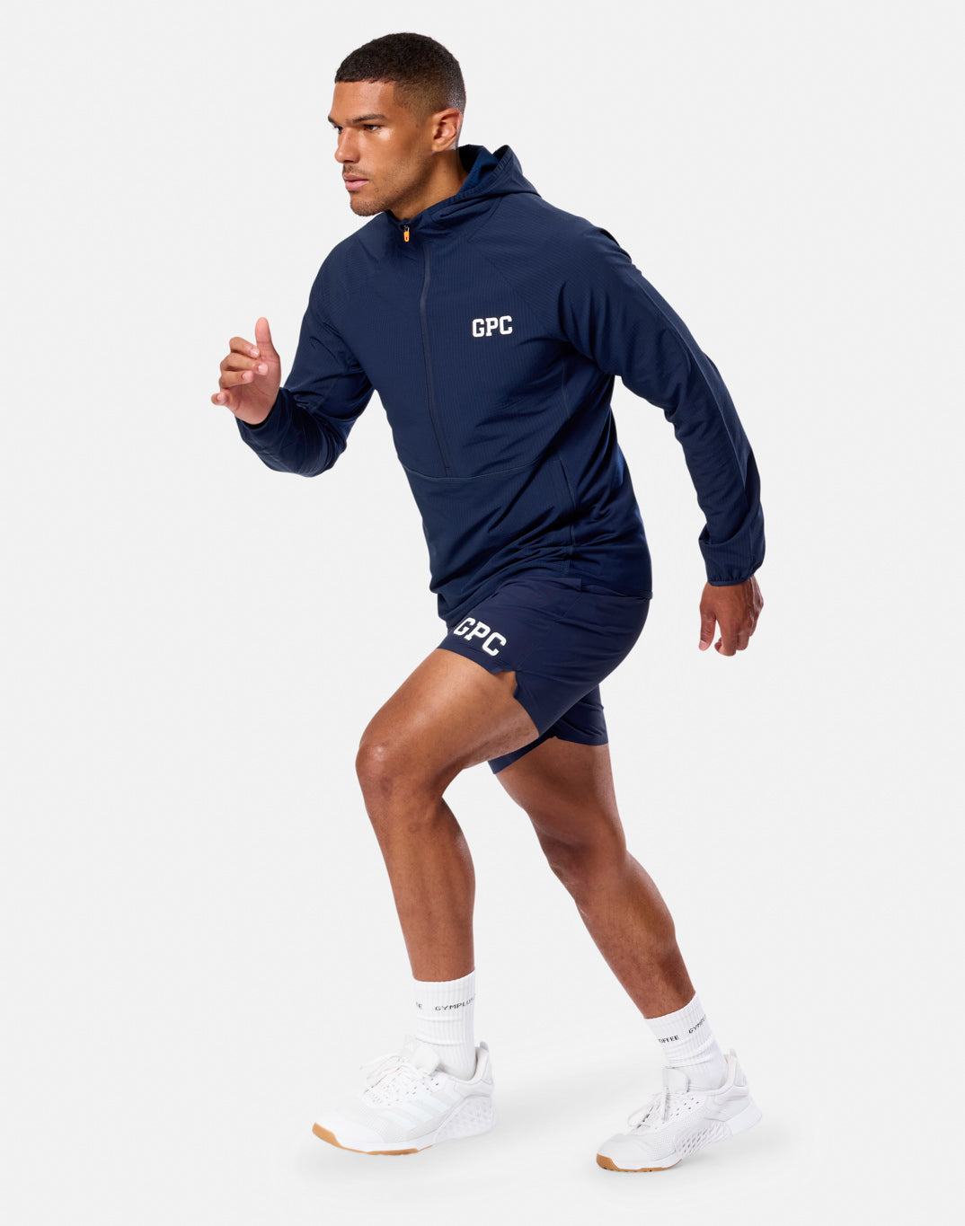 GPC Train Hooded Midlayer in Twilight Navy
