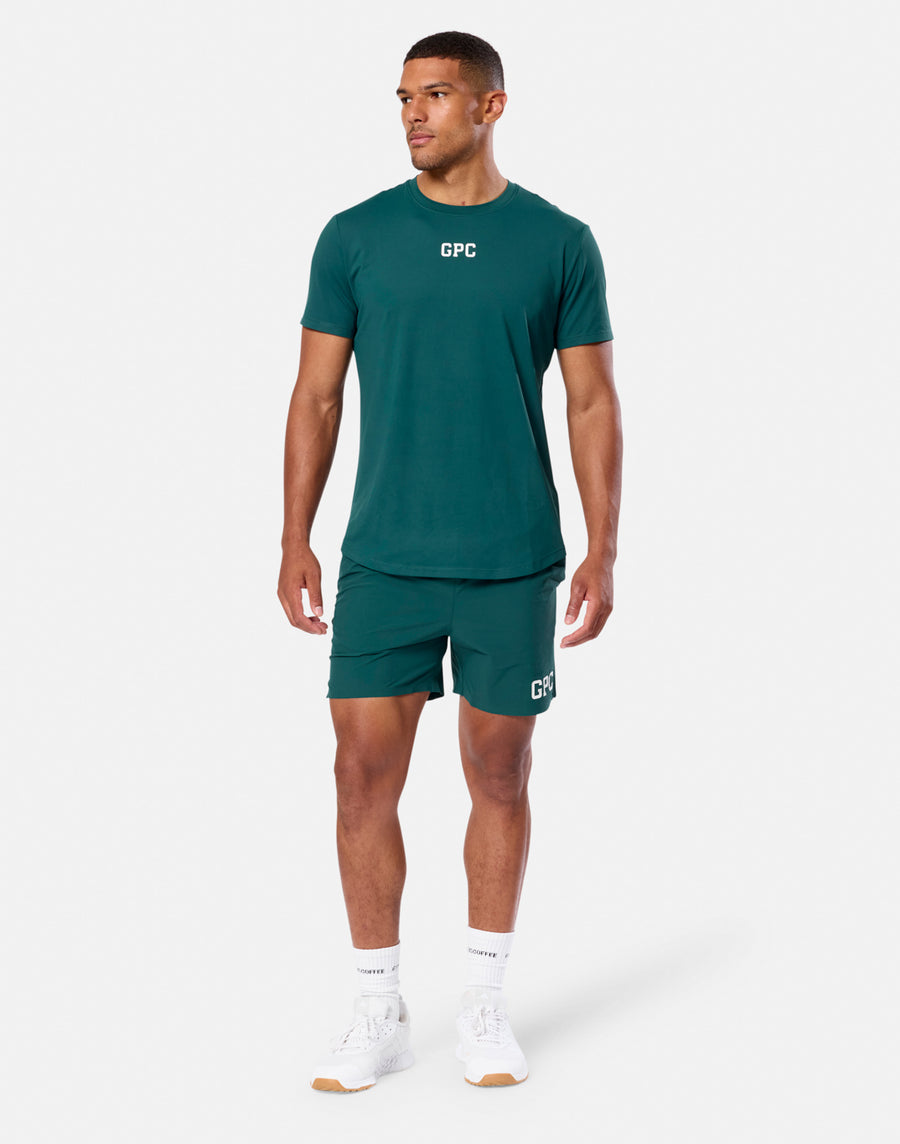 GPC Train Tee in Amazon Green