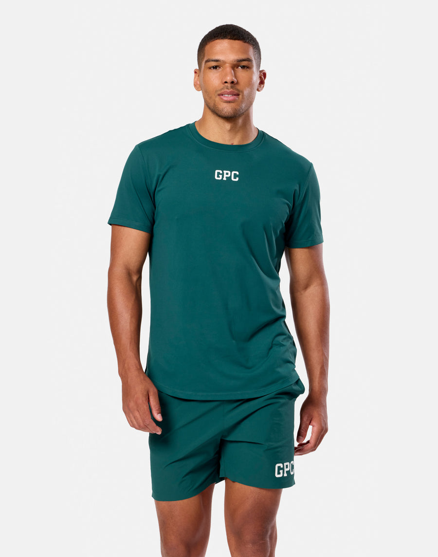 GPC Train Tee in Amazon Green