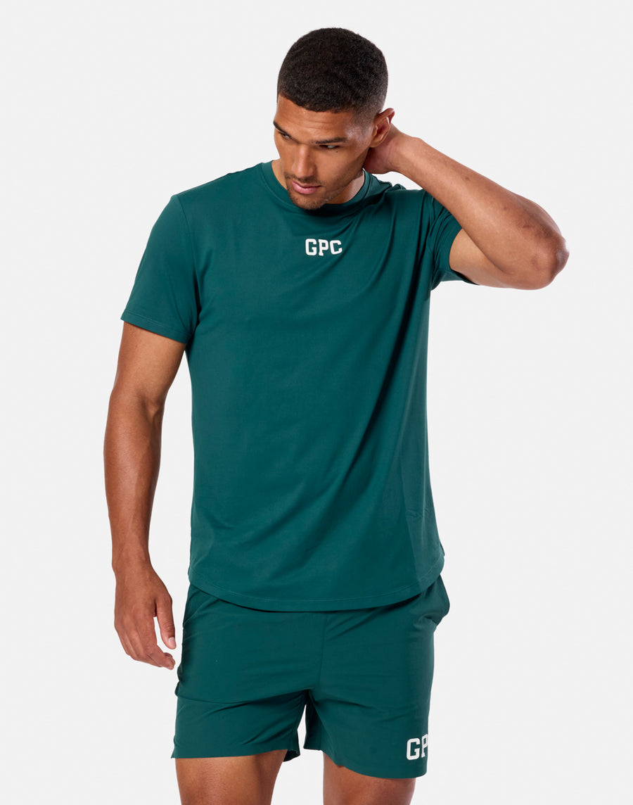 GPC Train Tee in Amazon Green