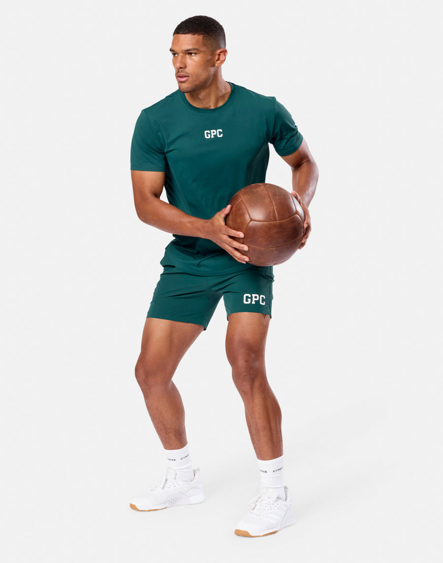 GPC Train Tee in Amazon Green