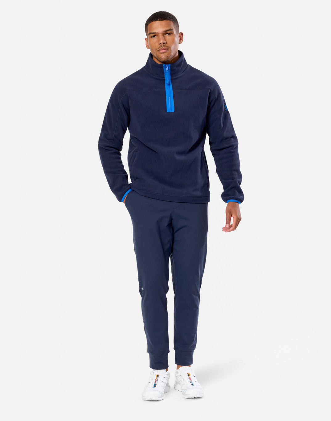 Half Zip Polar Fleece in Twilight Navy