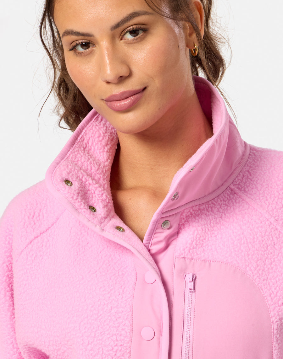 Horizon Layer Up Jacket in Cotton Candy