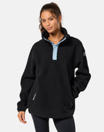 Horizon Longline Half Snap in Black