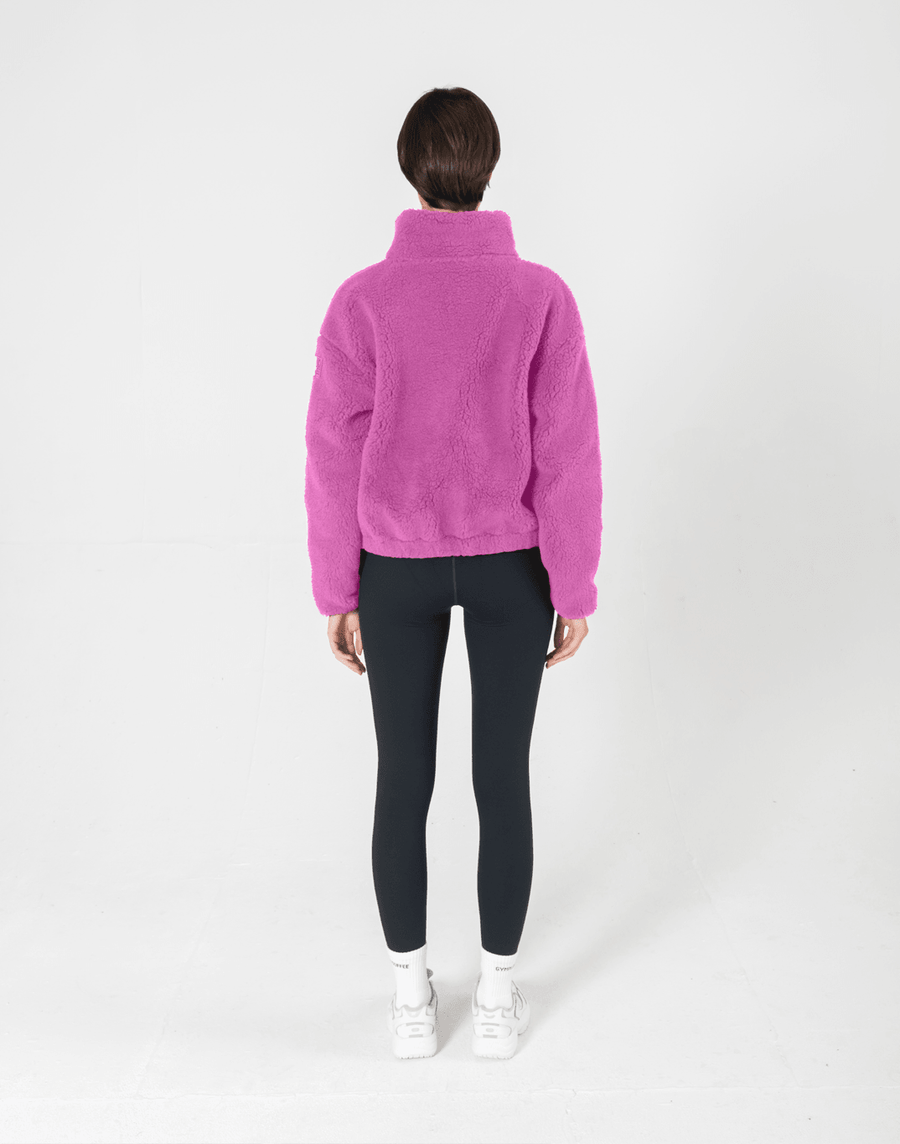 Industry Fleece High Collar Jacket in Crisp Pink - Fleeces - Gym+Coffee IE