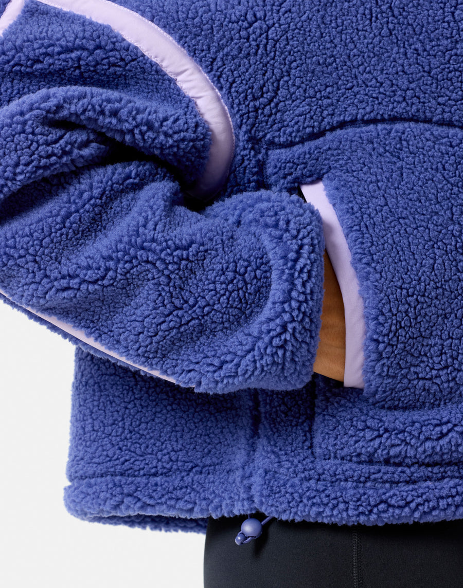 Industry Fleece Half Zip in Violet Smoke