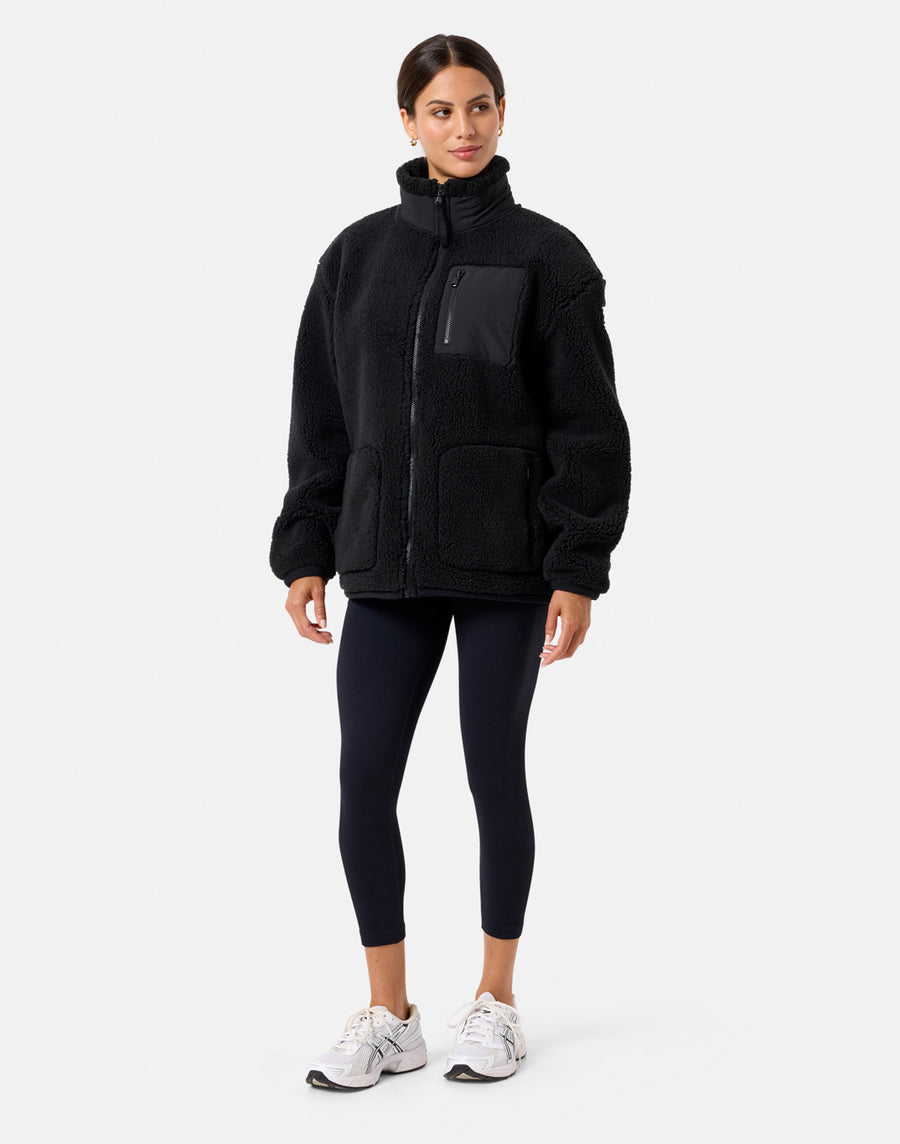 Industry Fleece Jacket in Black