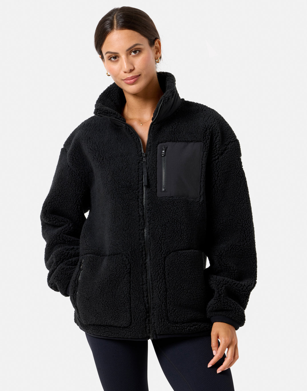 Industry Fleece Jacket in Black