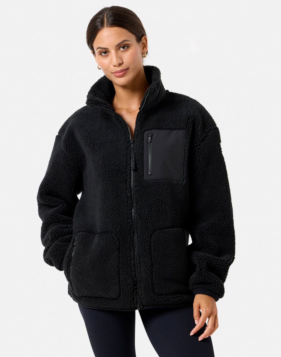 Industry Fleece Jacket in Black