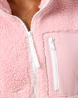 Industry Fleece Jacket in Dusty Pink