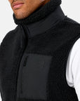 Industry Fleece Gilet in Black