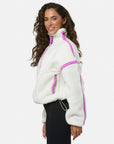 Industry Half Zip Fleece in Cloud White