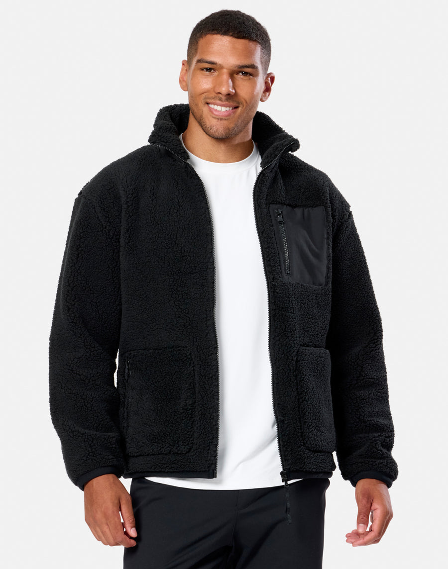 Industry Fleece Jacket in Black