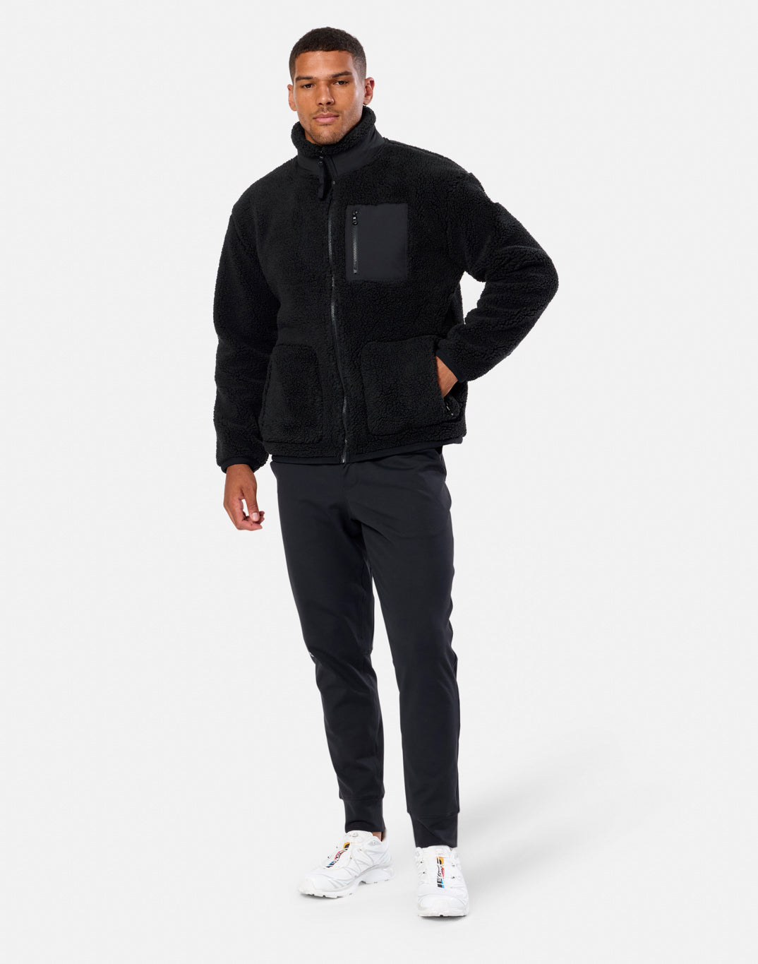 Industry Fleece Jacket in Black