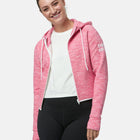 Pink Fleck Zip Crop Hoodie - Hoodies - Gym+Coffee IE