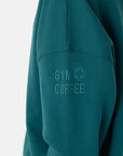 Kin Snap Collar Sweatshirt in Teal - Sweatshirts - Gym+Coffee IE