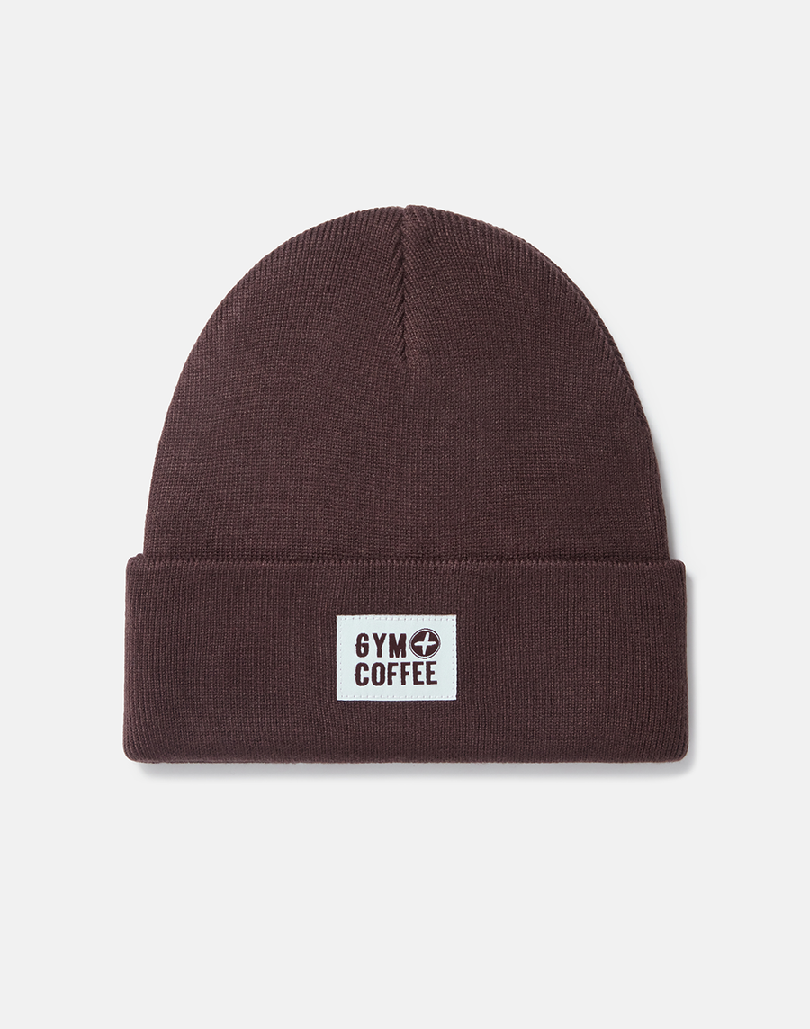 Knit Beanie in Mocha Bean