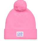 Knit Bobble Beanie in Bright Pink - Beanies - Gym+Coffee IE