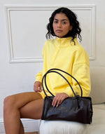 Snap Collar Sierra Sweatshirt in Lemon Sorbet
