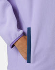 Half Zip Polar Fleece in Lilac