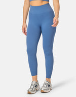 Lotus Lounge 7/8 Legging in Oasis Blue