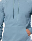 Chill Patch Hoodie in Steel Blue