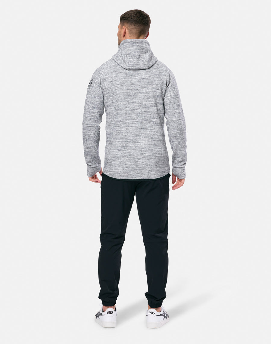 Mens Grey Fleck Hoodie