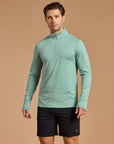 Midlayer in Fresh Green Marl