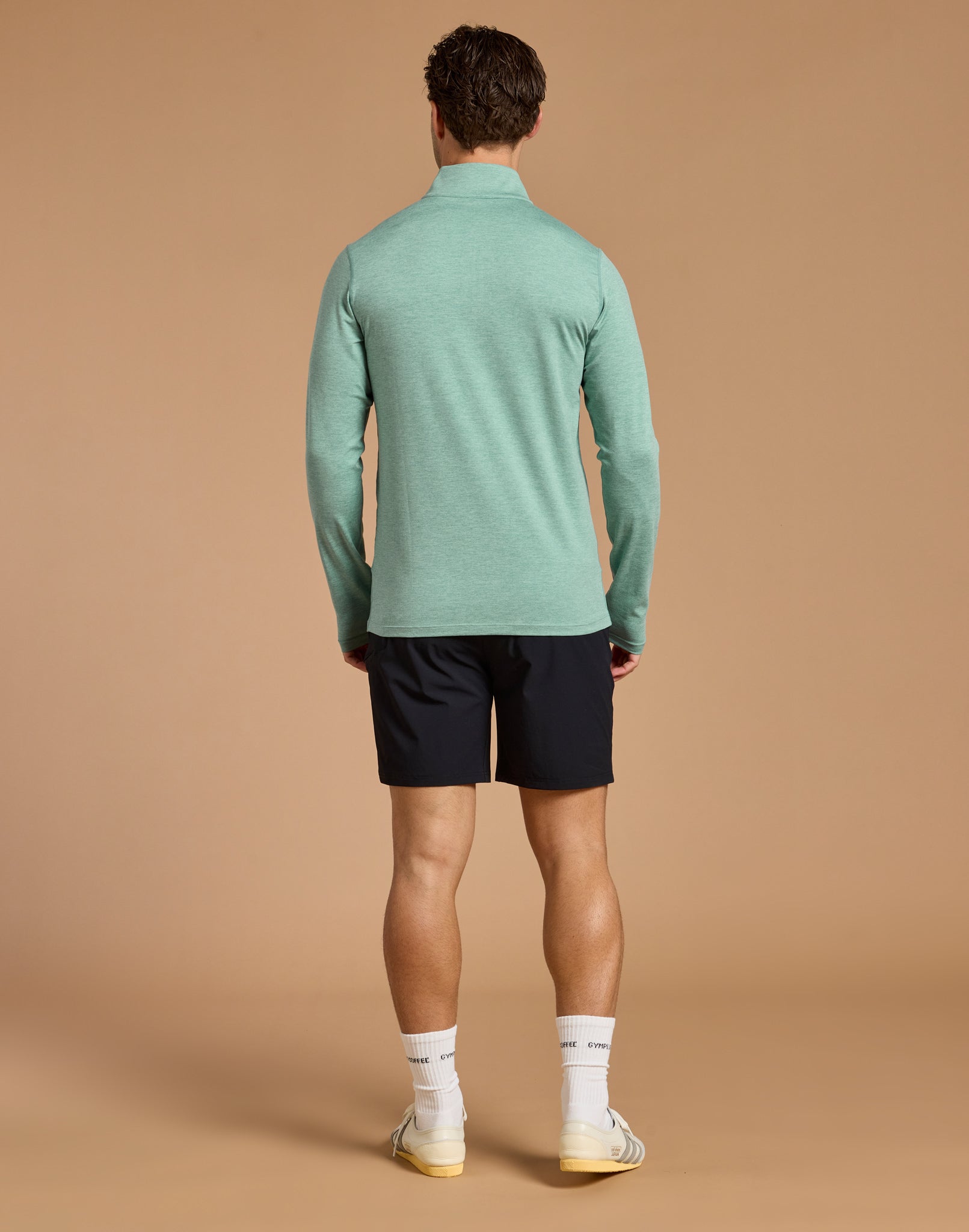 Midlayer in Fresh Green Marl