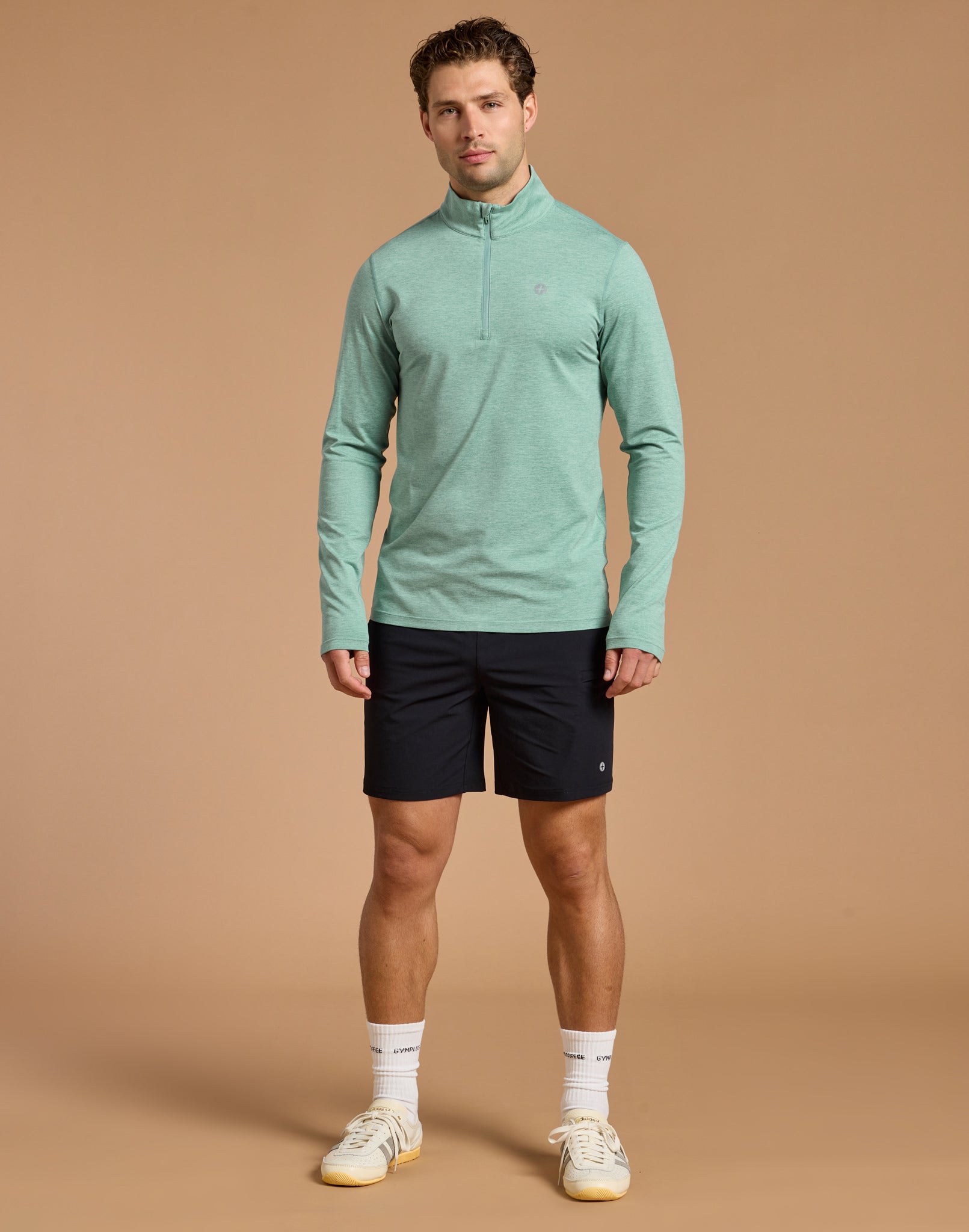 Midlayer in Fresh Green Marl