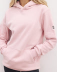 Patch Hoodie in Dusty Pink