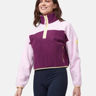 Half Zip Crop Polar Fleece in Sangria - Fleeces - Gym+Coffee IE