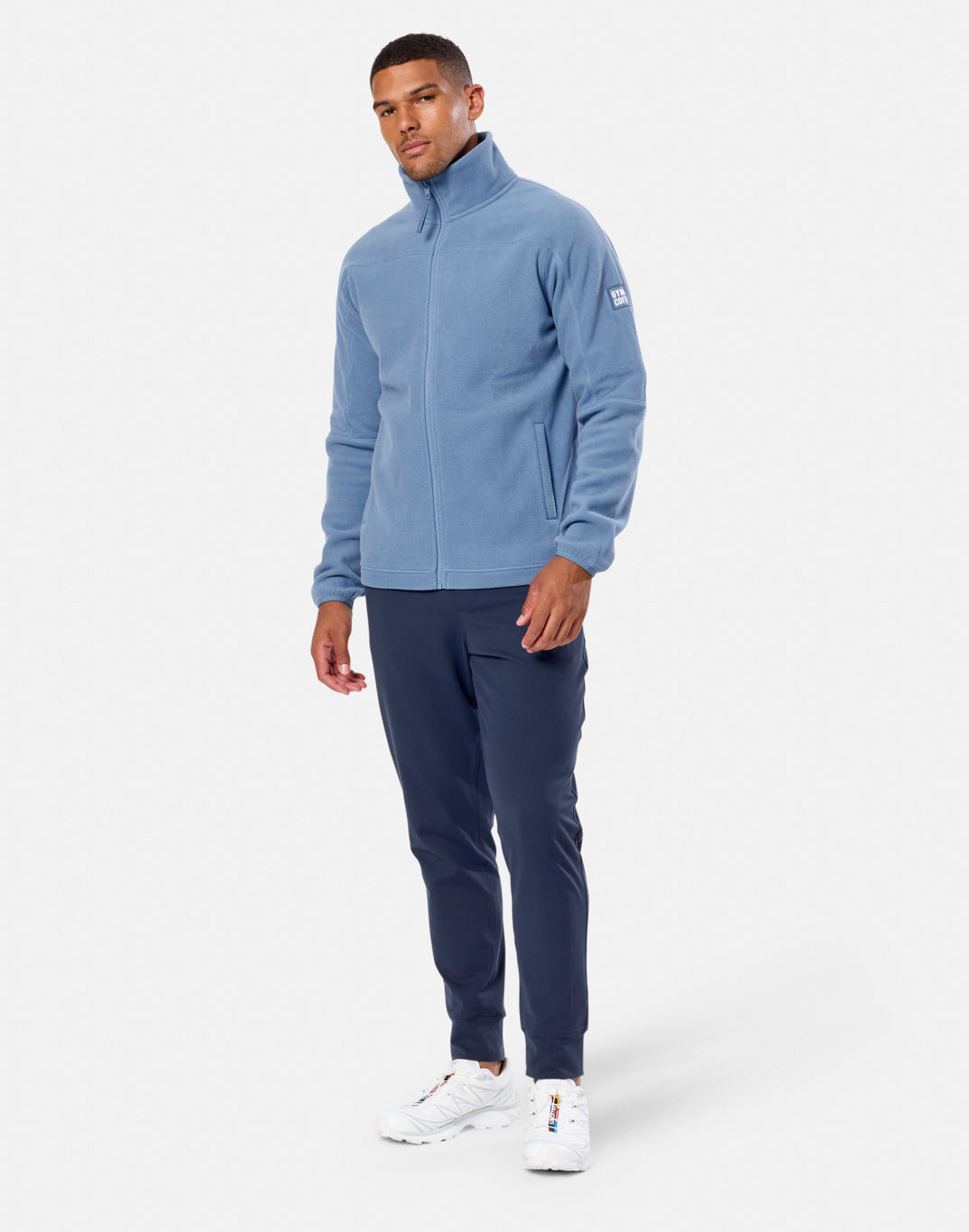 Full Zip Polar Fleece in Oasis Blue