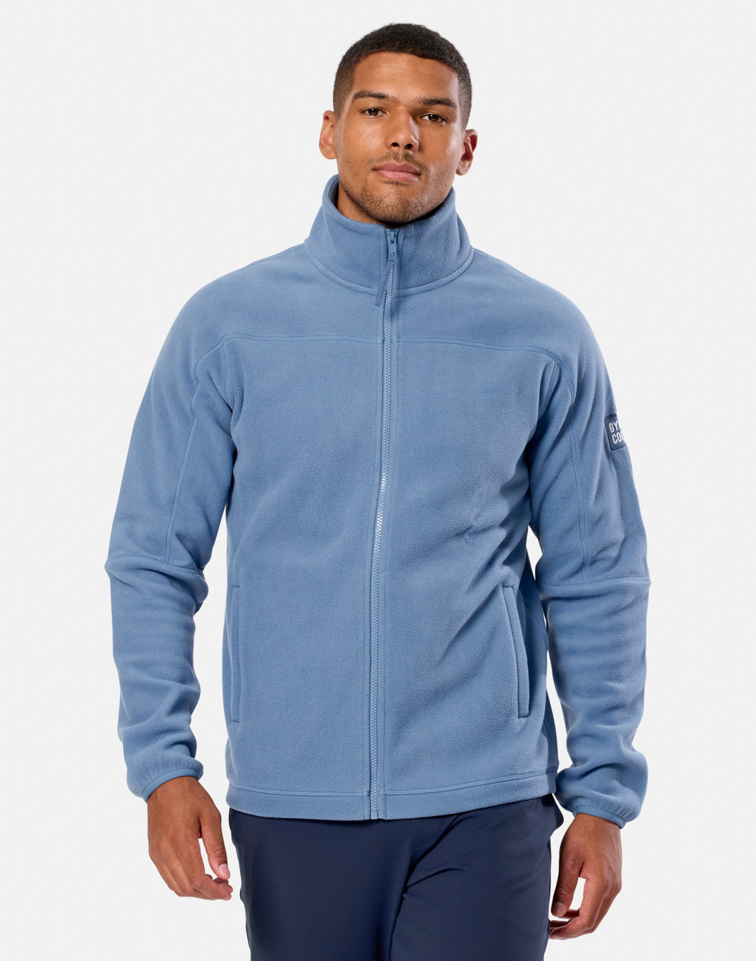 Full Zip Polar Fleece in Oasis Blue