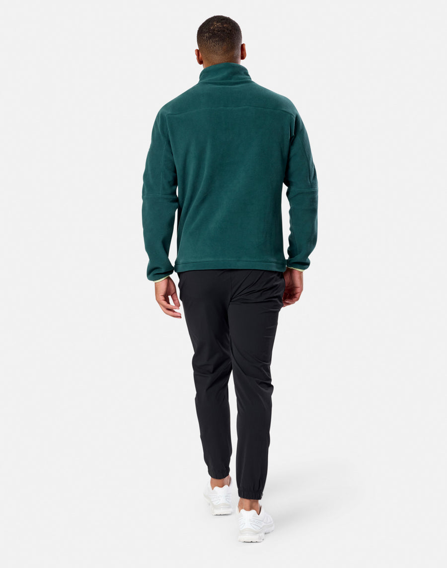 Half Zip Polar Fleece in Amazon Green
