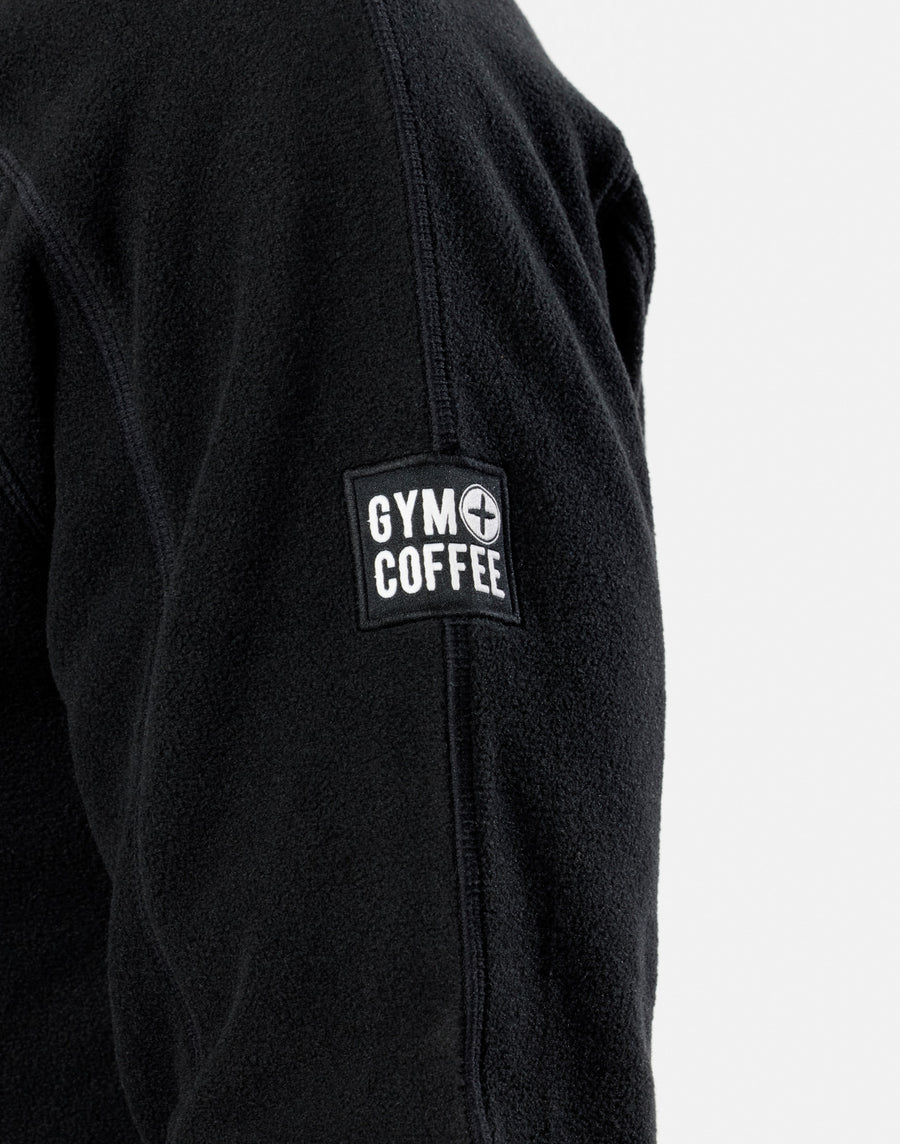 Half Zip Polar Fleece in Deep Black