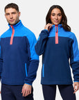 Half Zip Polar Fleece in Petrol Blue