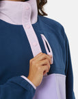 Snap Polar Fleece in Lilac