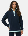 Half Zip Polar Fleece in Obsidian