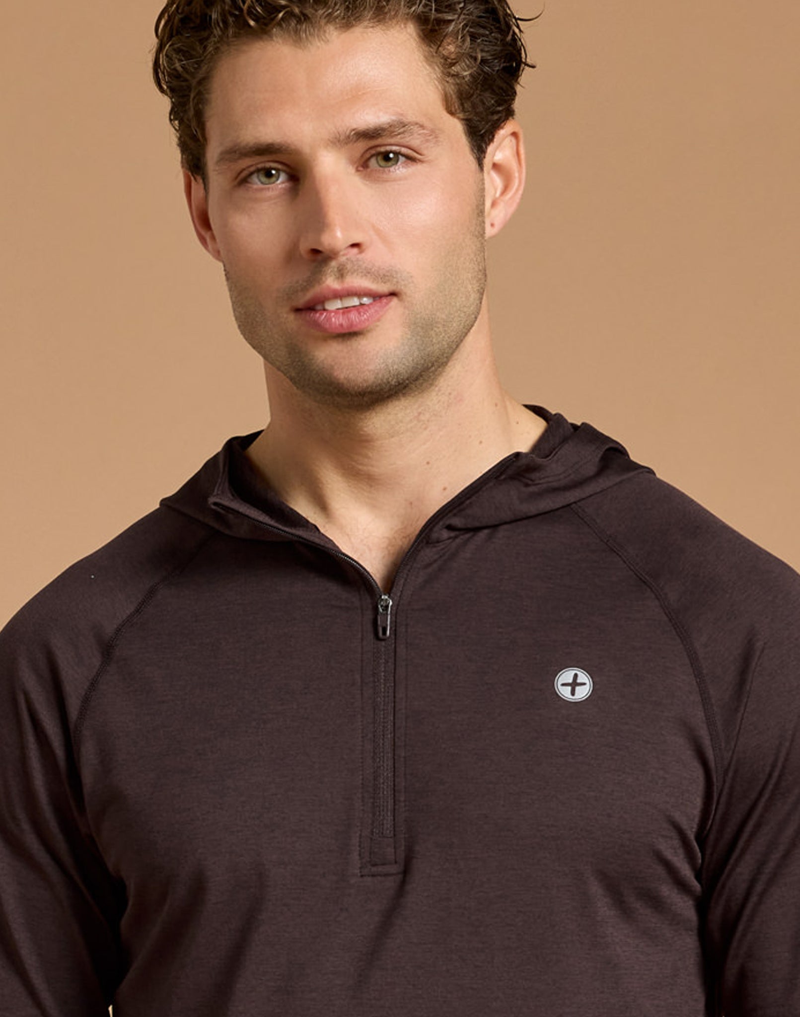 Relaxed Hoodie in Mocha Bean Marl