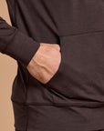 Relaxed Hoodie in Mocha Bean Marl