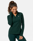 Relentless 1/4 Zip in Amazon Green