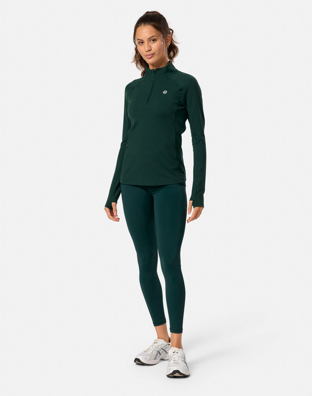 Relentless 1/4 Zip in Amazon Green
