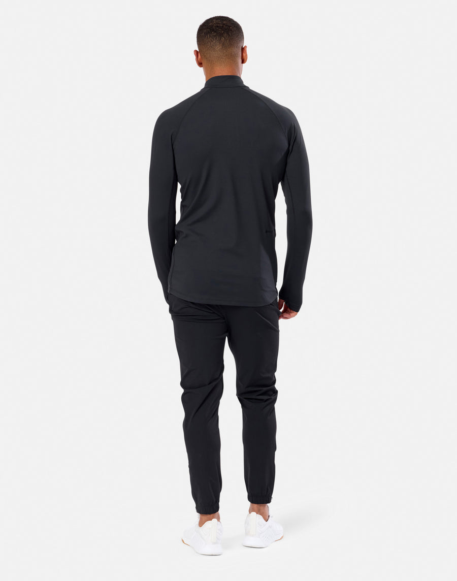 Relentless 1/4 Zip in Black
