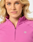 Relentless 1/4 Zip in Crisp Pink