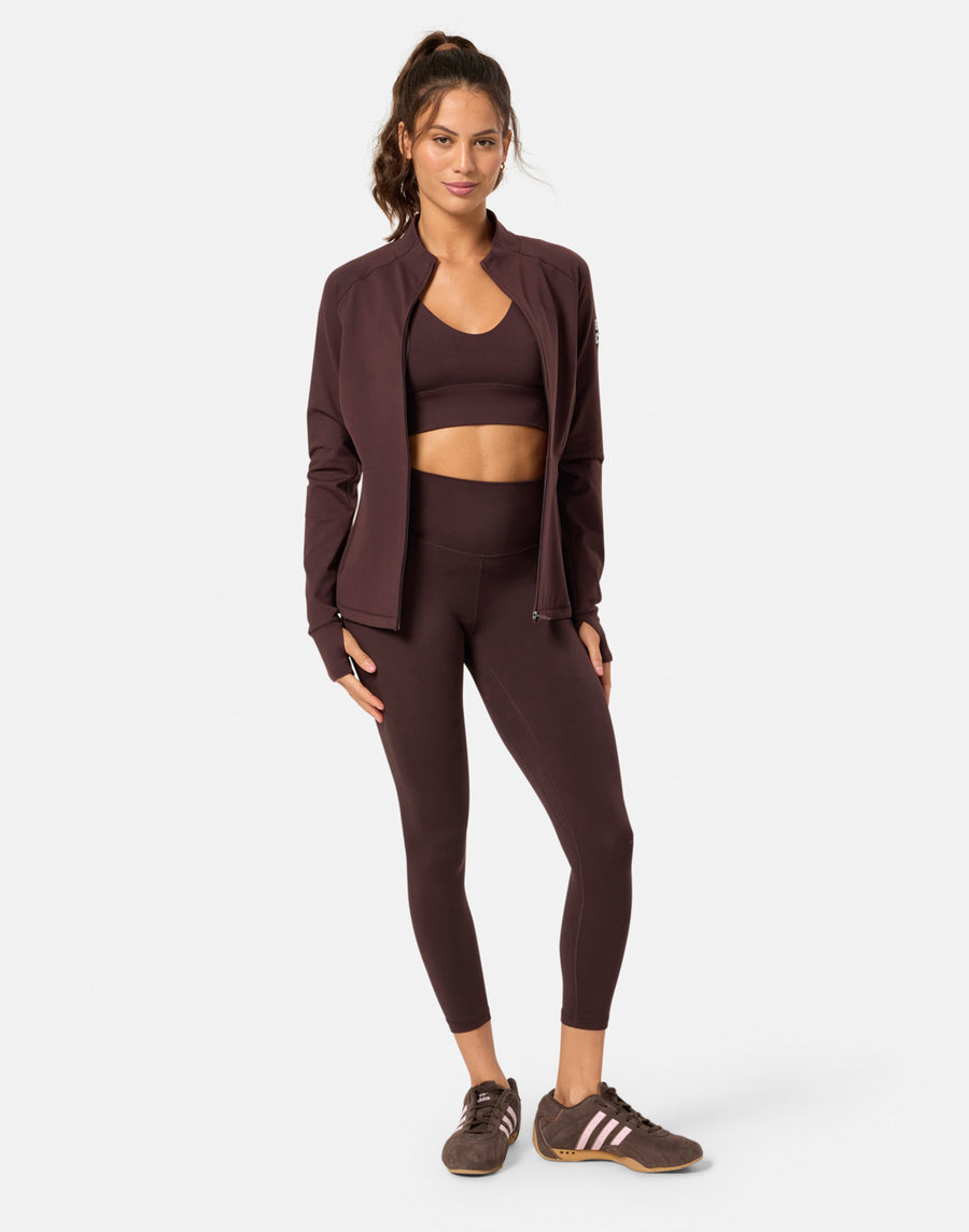 Relentless Full Zip in Mocha Bean