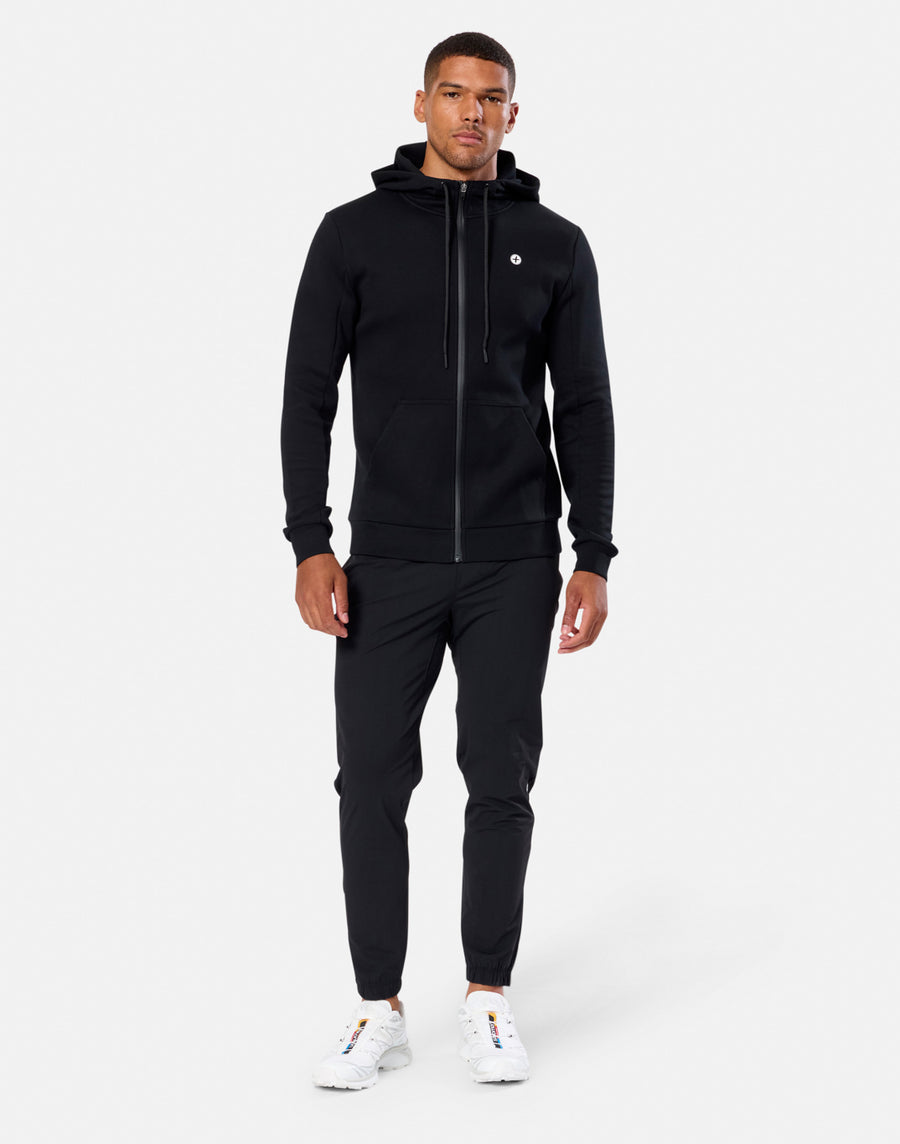 Relentless Full Zip Hoodie in Black